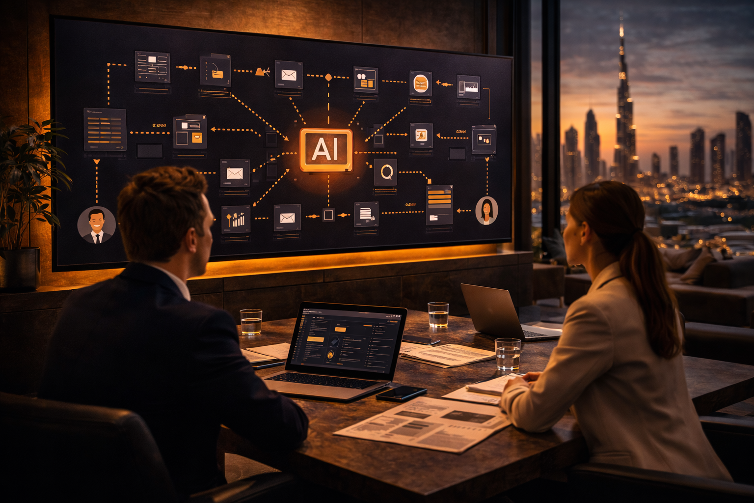 أتمتة سير العمل بالذكاء الاصطناعي لشركات دبي: أين يجب أن ينتهي العمل اليدوي