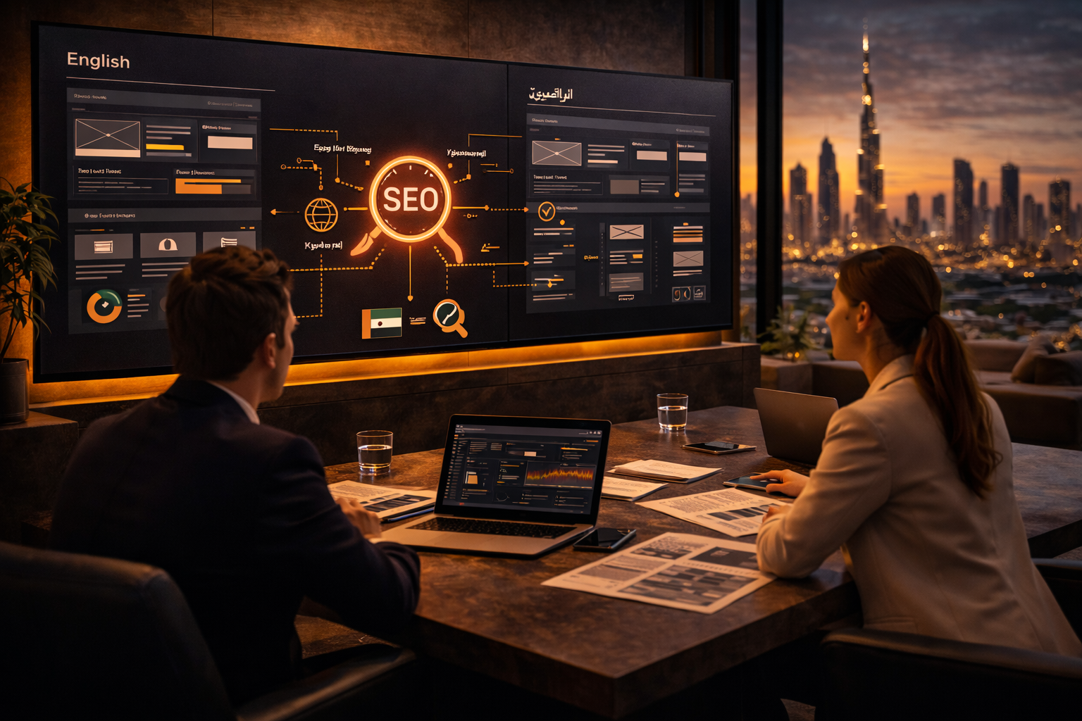 SEO للمواقع الثنائية اللغة في دبي: ما الذي يهم فعلاً